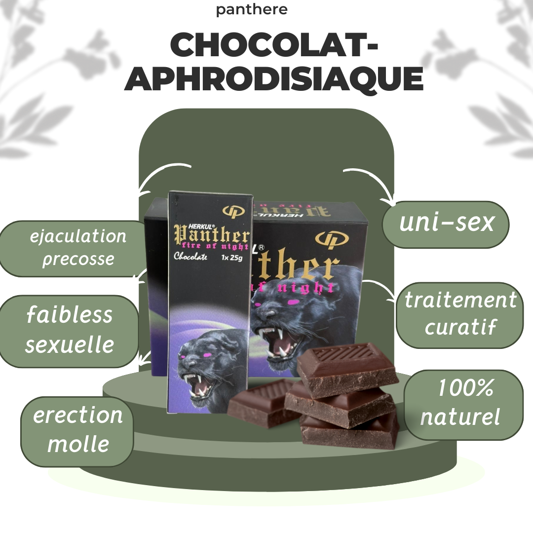 Chocolat panthère( 6 tablettes)